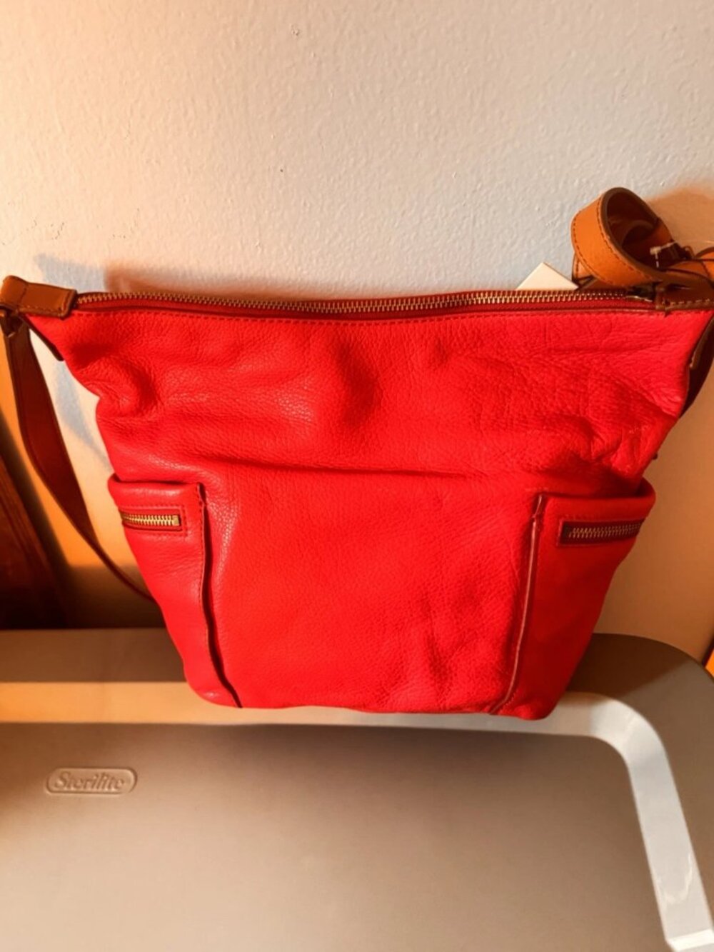 Fossil Pomegranate Emerson Hobo Shoulder / Cross Body Bag NWT